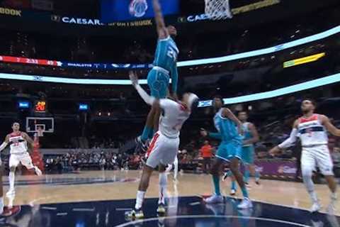 Brandon Miller insane poster dunk on Daniel Gafford gets called offensive foul 💀