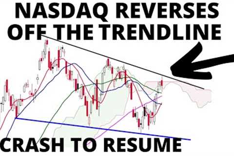 Stock Market CRASH:  NASDAQ 100 Reverses of The Declining Trendline &amp; Cloud -