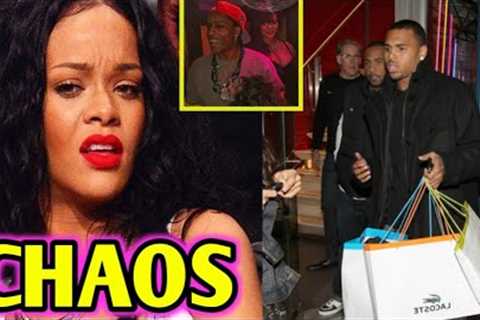 Rihanna Shocked As Chris Brown Stormed into Asap birthday party.