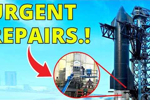 SpaceX Starship Requires Urgent Repairs Ahead of Orbital Launch, Ship 26 Static Fire, Falcon Heavy