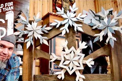 One Picket - 3 Wooden Snowflakes - Make Money Woodworking