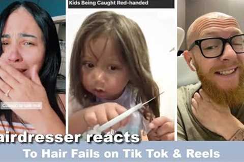 Hairdresser reacts to hair vids on Tik Tok and Reels