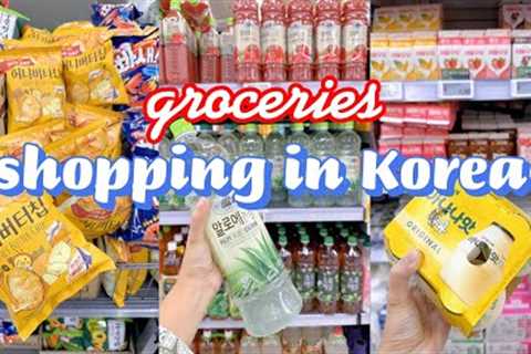 shopping in korea vlog 🇰🇷 supermarket food with prices! 🍙 making kimbap, snacks &amp; more