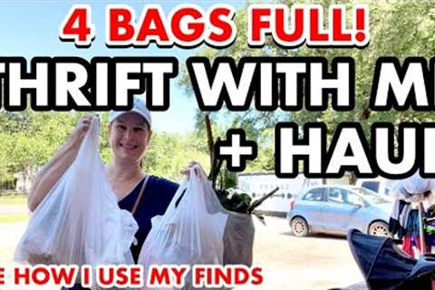 4 BAGS OUT THRIFTING TODAY &amp; I’M NOT IN GOODWILL! COME THRIFT WITH ME &amp; SEE MY THRIFTED..