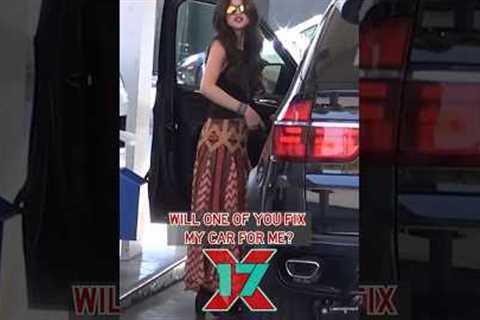 Selena Gomez Asks The Paparazzi For Help At The Gas Pump