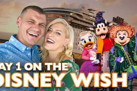 The BEST First Day On The Disney Wish: Halloween On The High Seas | Room Tour, Marvel Dining, Cruise