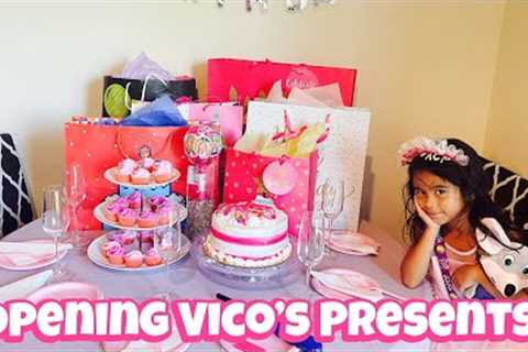 VICO OOENING HER PRESENTS! 6th Birthday🎂🎉🎁 #birthday #gifts #vlog