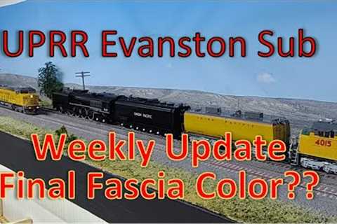Weekly Update HO Model Railroad in Action UPRR Evanston Sub Upper-Level Fascia Color &amp; more..