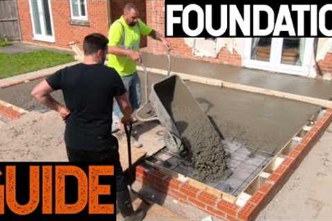Bricklaying - How To Do Foundations For House Extension