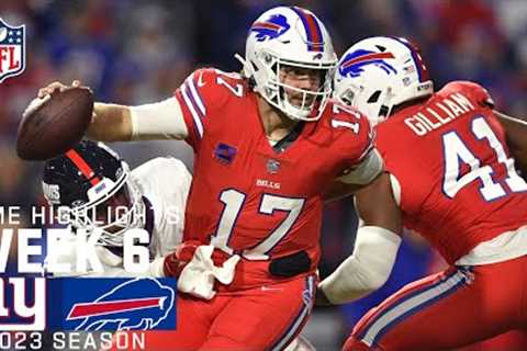 New York Giants vs. Buffalo Bills | 2023 Week 6 Game Highlights