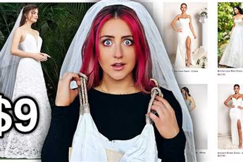 I Bought the CHEAPEST WEDDING DRESSES Online