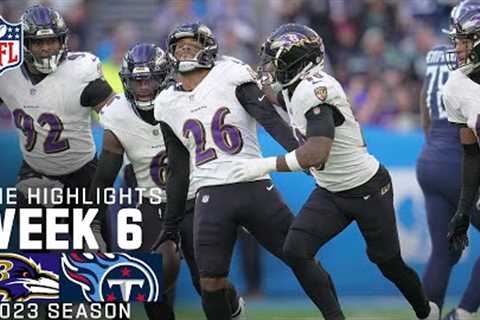 Baltimore Ravens vs. Tennessee Titans Game Highlights | NFL 2023 Week 6