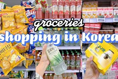 shopping in korea vlog 🇰🇷 supermarket food with prices! 🍙 making kimbap, snacks &amp; more