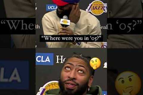 AD's Reaction to LeBron being old💀🤣