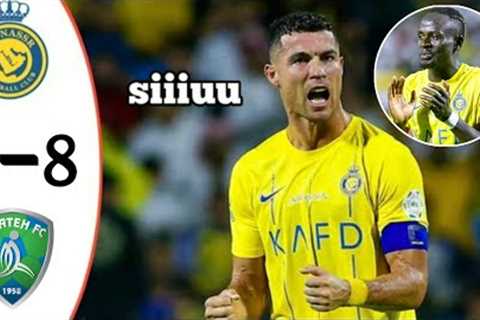 Ronaldo 5 Goals in 1 Match 😲⚽Al NASSR VS Al FATEH 8-1| Ronaldo 4 Assists|All Goals &amp;..