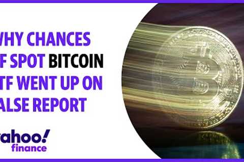 Why chances of spot bitcoin ETF went up 'tremendously' on false report