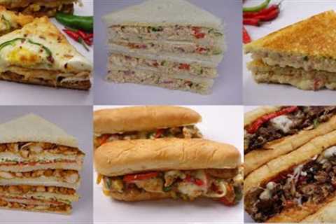 6 Best Homemade Sandwich(Chicken,Beef,Potato)By Recipes Of The World