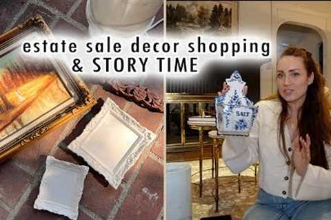 come estate sale decor shopping with me &amp; STORY TIME | XO, MaCenna Vlogs