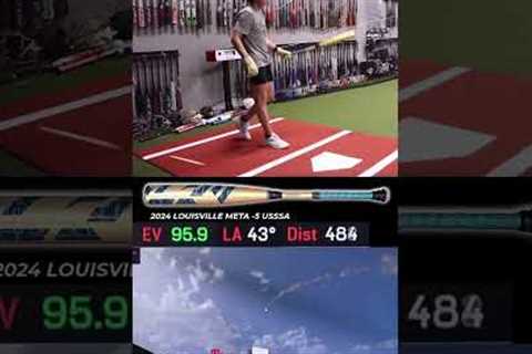 650ft Home Run with the 2024 Louisville Meta USSSA Bat? #shorts #baseball