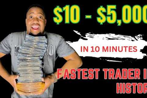 23 Year Old Forex Trader Transforms $10 to $5,000 LIVE in 10 Minutes  Chaotic Forex Robot #Trending