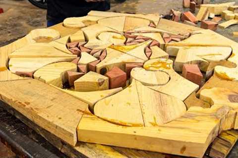 Recycle Waste Wood to Make Coffee Table // DIY Waste Wood Projects