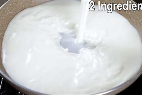 Do you have Milk &amp; Sugar at home? Try this simple Milk Dessert !!