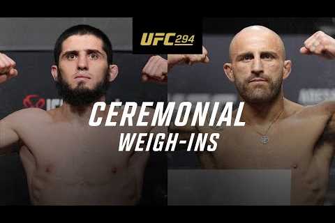 UFC 294: Ceremonial Weigh-In
