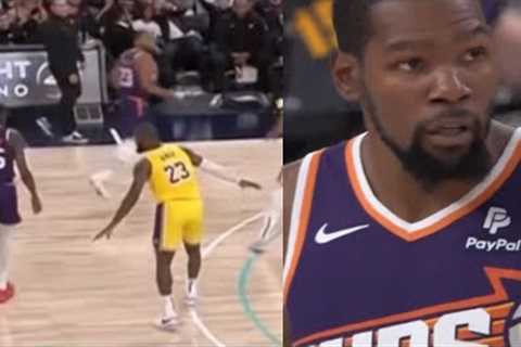 KD GAVE LBJ GSW FLASHBACKS AFTER TAKING LEBRON 1 ON 1 &amp; KNOCKING DOWN SAME SPOT IN FINALS!