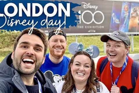 DISNEY100 LONDON DAY! 🐭 with Adam &amp; Gary! ✨ Disney100 Exhibition, O2 Outlets &amp; Primark..