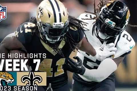 Jacksonville Jaguars vs.  New Orleans Saints  | 2023 Week 7 Game Highlights