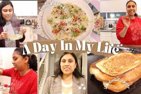 Grocery shopping + homemade paneer sandwich + Cooking restaurant style food at home