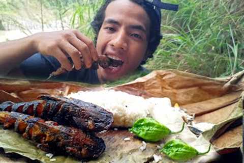 Hot Stone Grilled Fish || Catch and Cook .