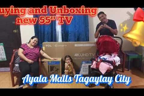 Buying and Unboxing New 55'' TV! Pa Birthday Gift Para Kay Jaja.