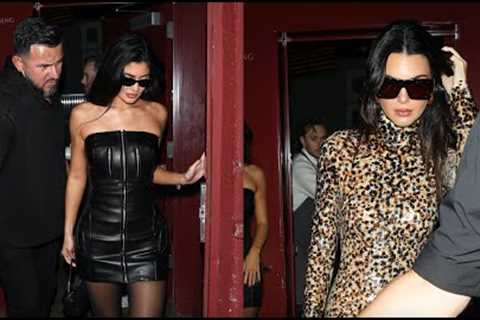 Kylie Jenner and Kendall Jenner celebrate Kim Kardashian's 43rd BDAY at Funke!