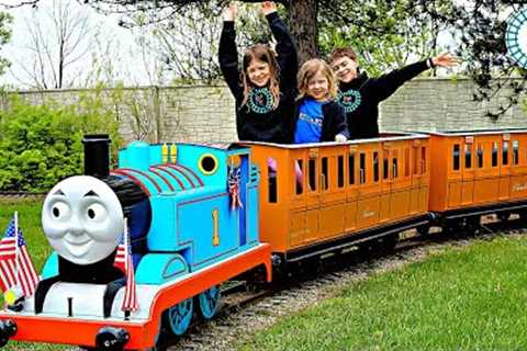 Let's Play Trains at EnterTRAINment Junction with Kids Toys Play