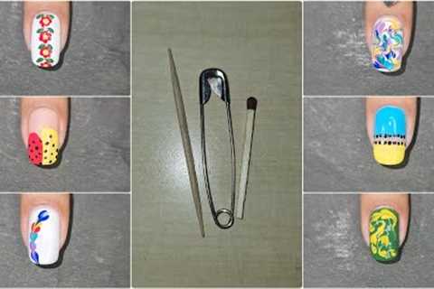 Top 10 Easy aesthetic nail art designs with household items | Cute nail art for Beginners | Nail art