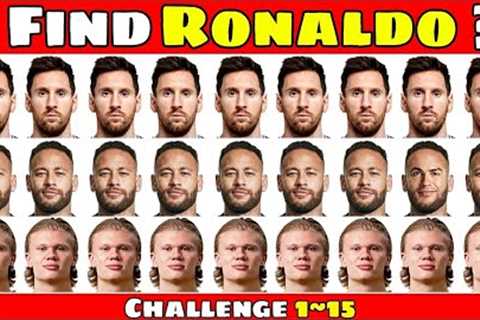 Can You Find Cristiano Ronaldo 🔎 IQ Improve Football Quiz ⚽ Where is Neymar ? Messi ? Cr7 ?