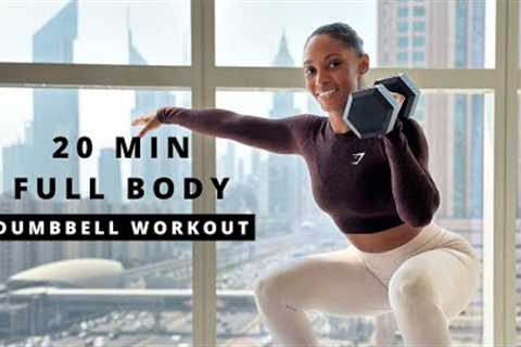 20-min FULL BODY DUMBBELL Workout Routine | [Build Muscle &amp; Strength]