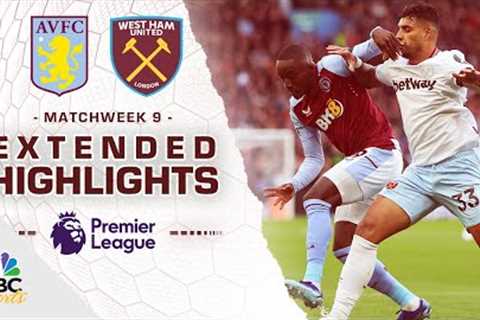 Aston Villa v. West Ham United | PREMIER LEAGUE HIGHLIGHTS | 10/22/2023 | NBC Sports
