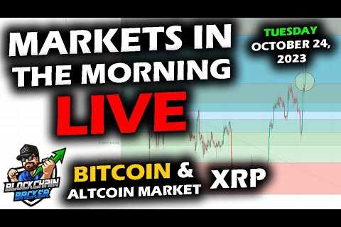 MARKETS in the MORNING, 10/24/2023, Bitcoin BREAKOUT $34,500, Altcoin Market Up, Stocks Up