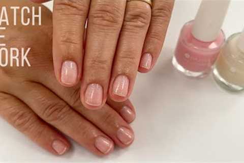 Removing CND Shellac, peeling, manicure &amp; switching to Dazzle Dry polish. Nail technician..