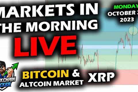 MARKETS in the MORNING, 10/23/2023, Bitcoin ABOVE $30,000, Altcoin Market Up, Stocks Volatile, DXY