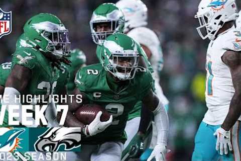 Miami Dolphins vs. Philadelphia Eagles | 2023 Week 7 Game Highlights