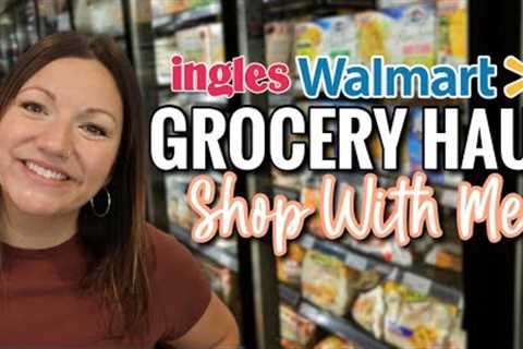 A DIFFERENT KIND OF GROCERY HAUL | INGLES SHOP WITH ME | WALMART GROCERY HAUL + MEAL PLAN