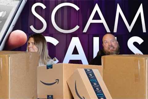 I bought an Amazon TOY Returns Mystery Box + LIVE SCAM PHONE CALL