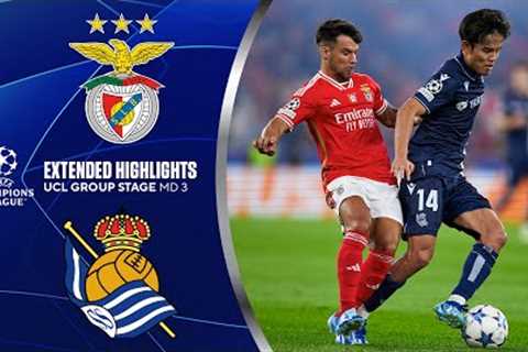 Benfica vs. Real Sociedad: Extended Highlights | UCL Groups Stage MD 3 | CBS Sports Golazo
