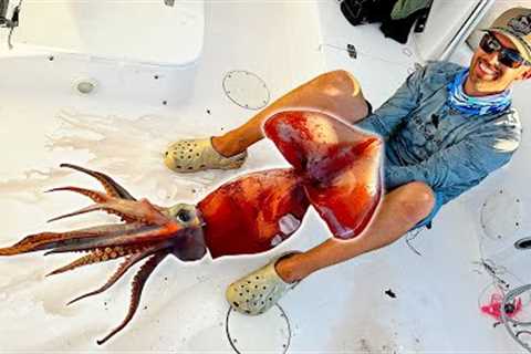 Fishing for Giant Humboldt Squid - Catch &amp; Cook