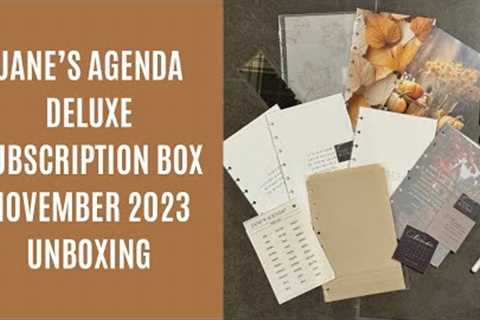 Unboxing Jane’s Agenda  November Deluxe Subscription Box  @JanesAgenda