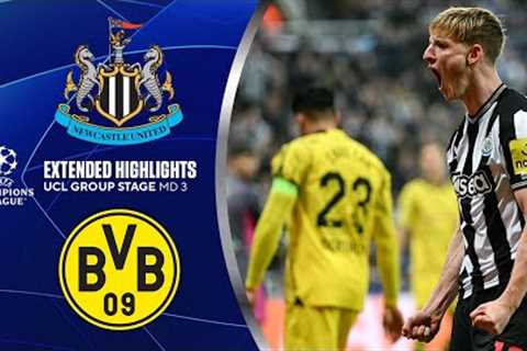 Newcastle vs. Borussia Dortmund: Extended Highlights | UCL Group Stage MD 3 | CBS Sports Golazo