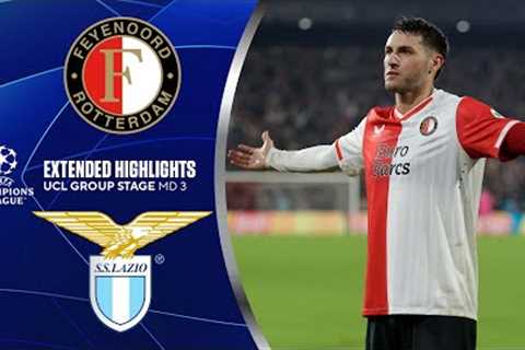 Feyenoord vs. Lazio: Extended Highlights | UCL Group Stage MD 3 | CBS Sports Golazo